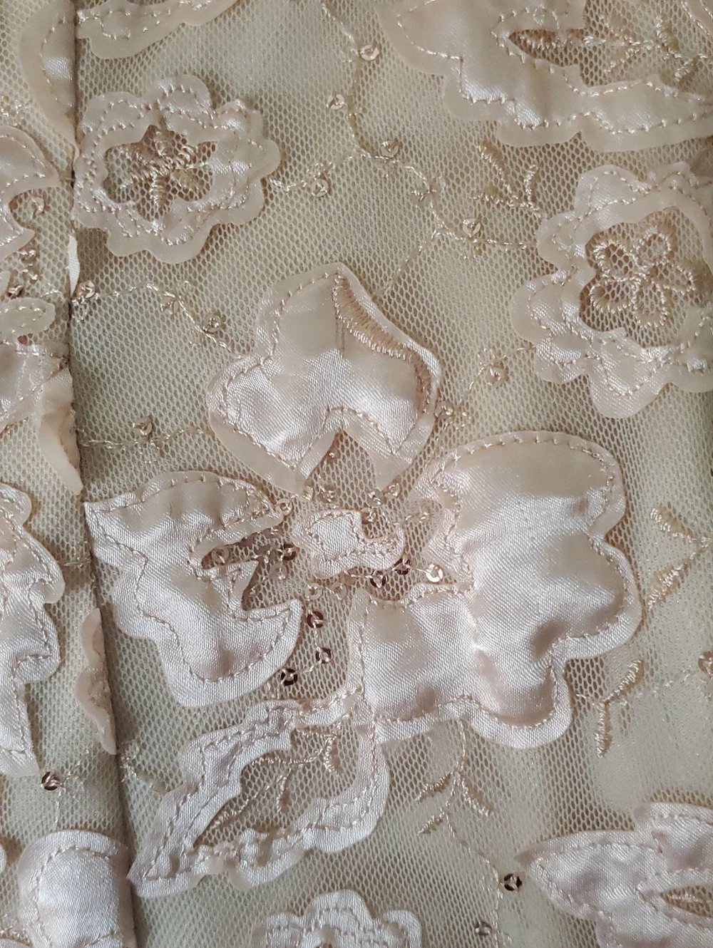 Sue Wong Blush Floral Lace Midi Dress - Picture 5 of 7